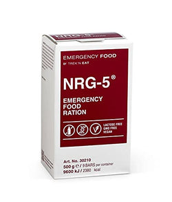Katadyn Trek N Eat NRG-5 Emergency Food Ration (9-Bars/2400 Calories)