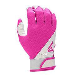 EASTON FUNDAMENTAL Fastpitch Softball Batting Gloves Youth Small White/Pink