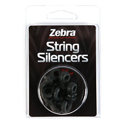 Zebra String Silencers Black 4 pk.