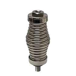 Super Heavy Duty Stainless Steel Antenna Barrel Spring For The Heaviest CB Amateur and Two Way Antennas 3/8-24 Thread with Coupling Nut
