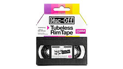 Muc-Off Tubeless Rim Tape Adhesive Bike Tire Liner, Tubeless Tape for MTB/Road/Gravel Bikes - Tubeless Kit including 10m Roll of Bike Tape