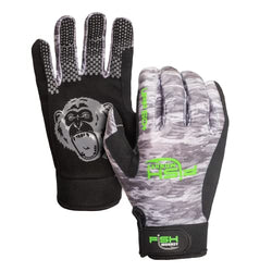 Fish Monkey FM22-GREYWTRCAM-M Free Style Custom Fit Glove Grey Water