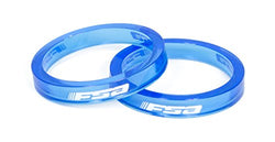 FSA PolyCarbonate Headset Spacer-Pack of 10 (1-1/8-Inch x 5mm, Blue)