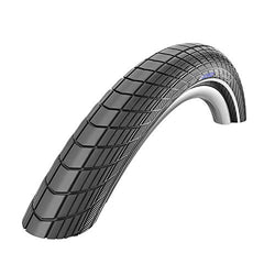 SCHWALBE - Big Apple Hybrid and Touring Wire Clincher Bike Tire | 26 x 2 | Performance Line, RaceGuard | Black/Reflective