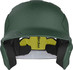 Rawlings Mach Carbon Baseball Batting Helmet, Dark Green, Large