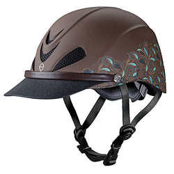 Troxel (04-318S) SM DAKOTA HELMET, TURQ PAISLEY