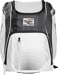 Rawlings Franchise Baseball & Softball Players Equipment Backpack, White