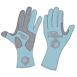 Fish Monkey Full Finger Guide Glove Lite Blue
