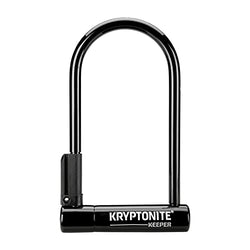 Kryptonite Keeper 12mm U-Lock Bicycle Lock with FlexFrame-U Bracket , Black