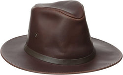 Osage-Safari Henschel, Waxed Lthr, 2 1/4" Shape Brim, Crushable