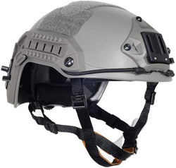 Lancer Tactical Large - X-Large Industrial ABS Plastic Constructed Maritime Helmet Adjustable Crown with 20mm Side Rail Adapter Velcro Padding NVG Shroud Bungee Retention (Foliage Green)