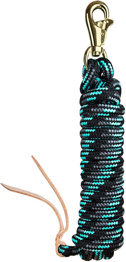 Kensington Clinician Tri- Colored Training Lead 5/8" x 15' Black w/Teal & Grey