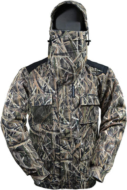 Rivers West Men's Waterpoof Camouflage Soft Fleece Breathable Outlaw Hunting Jacket, Mossy Oak Shadowgrass Blade