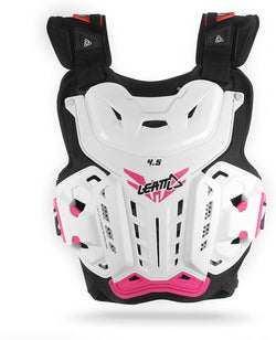 Leatt 4.5 Jacki Chest Protector (White/Pink, One Size)