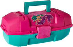 Frabill Plano Youth Mermaid Tackle Box, Magenta/Teal, Premium Tackle Storage, One Size
